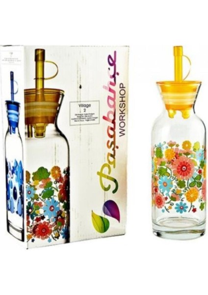 Plastik Kapaklı Renkli Desenli Yağlık Seti