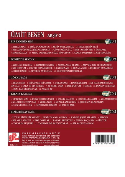 Ümit Besen - Arşiv Serisi 2 (CD)