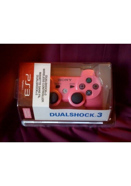 Ps3 Kablosuz Pembe Oyun Kolu - Wireless Dualshock - Joystick