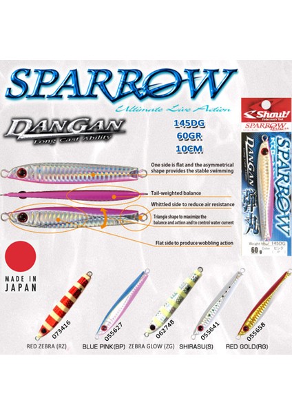 Sparrow Serisi 60 gr Metal Yem