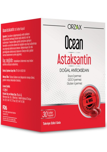 Ocean Plus Astaksantin 30 Softjel kp