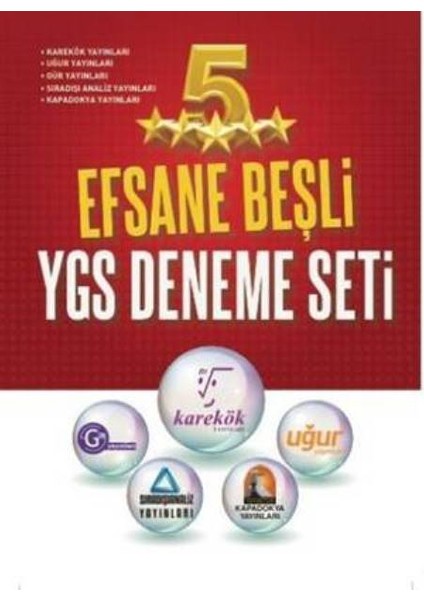 Ardıç Kitap Efsane Beşli Ygs Deneme Seti