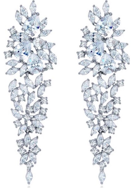 Swarovski® Taşlı Küpe (Altın Kaplama) E0301