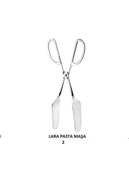 Çelik Lüx Pasta Maşası 25 Cm