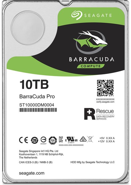 Barracuda Pro 10TB 3.5" 7200RPM 256MB Cache Sata 3 Sabit Disk ST10000DM0004