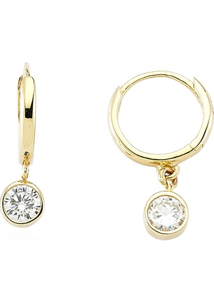 Altın Taşlı Küpe Cm0509