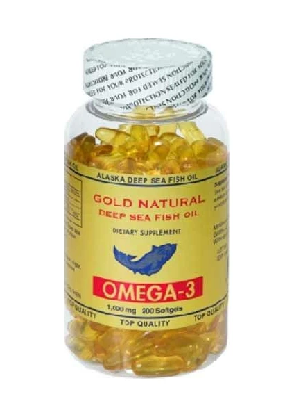 Gold Natural Omega 3 Balık Yağı 200 Softgels