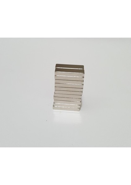 10 Adet 20 x 6 x 3 mm Blok Neodyum Mıknatıs