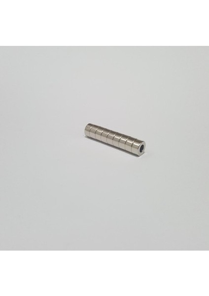 10 Adet D8 x d4 x 4 mm Halka Neodyum Mıknatıs