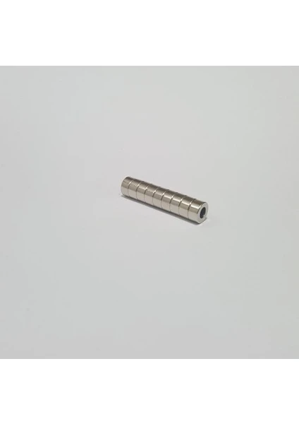 10 Adet D8 x d4 x 4 mm Halka Neodyum Mıknatıs