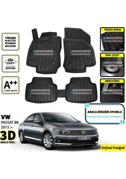 Wv Passat B8 3D Oto Paspas Seti