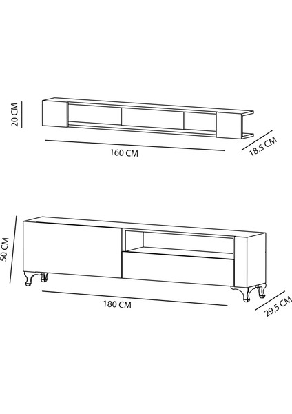 Kar Tv Ünitesi Beyaz