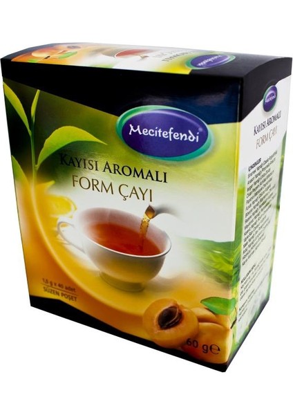 Kayısı Aromalı Form Çayı 40'Lı Süzen Poşet