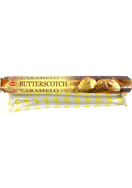 Hem Butterscotch Caramelo Incense Sticks  - Karamel Tütsü 20 Adet