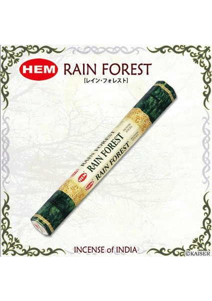 Hem Rain Forest Incense Sticks -Yağmur Ormanı Tütsü 20 Adet
