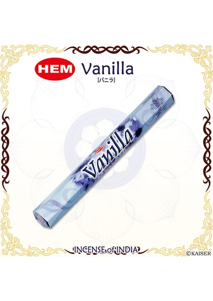 Hem Vanilla Incense Sticks - Vanilya Tütsü 20 Adet