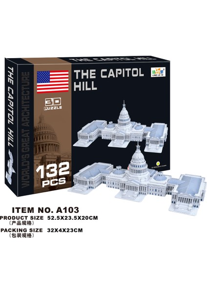 3D Puzzle The Capitol Hill - 132 Parça
