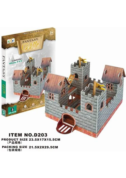 Cc Oyuncak 3D Puzzle Fantasy Castle - 26 Parça