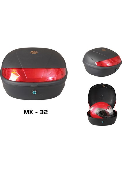 Motosiklet Maxem 32 Lt Arka Çanta Siyah