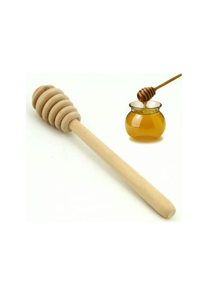 Naturel Ahşap Bal Kaşığı (4 Adet)