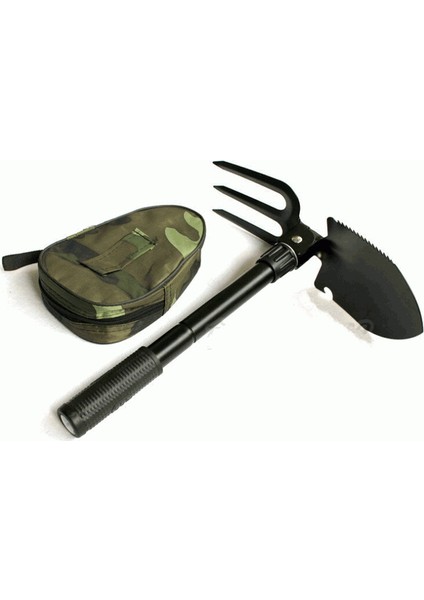 Survival Katlanabilir Tırmıklı Kürek (Tırmık Testere Pusula)