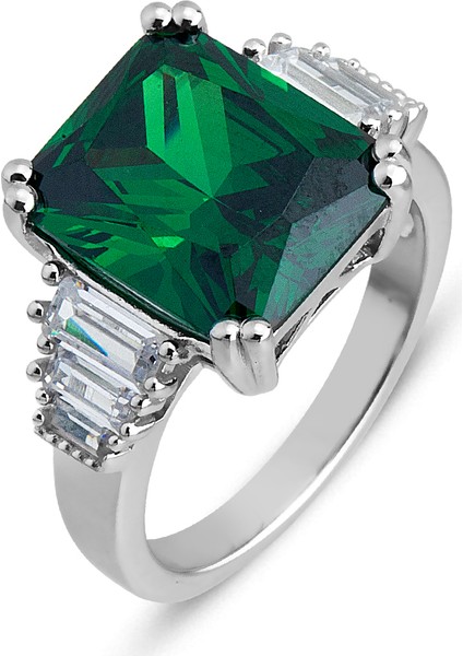 6,1 Carat Renkli Taşlı Fantezi Yüzük