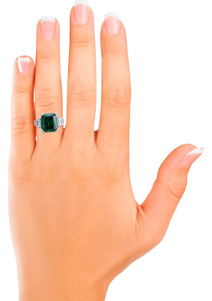 6,1 Carat Renkli Taşlı Fantezi Yüzük