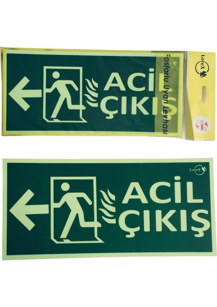 LR-FL Fotolüminesans Fosforlu Yön Levhası (Sol Yön)