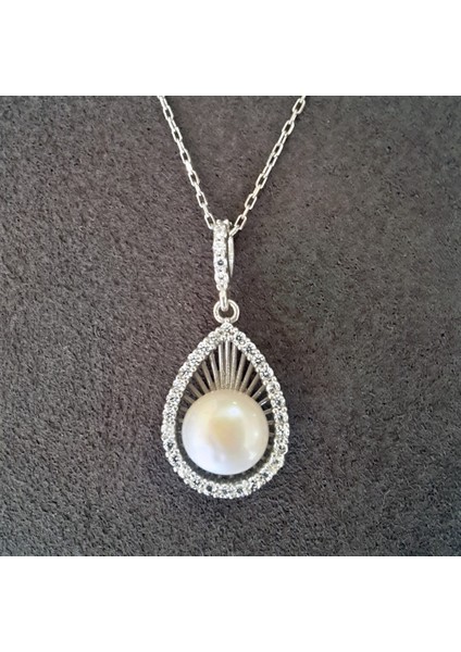 İnci Damla Gümüş Kolye (Gk00580)