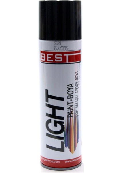 6'lı Paket Parlak Siyah Sprey Boya 200 Ml 091422