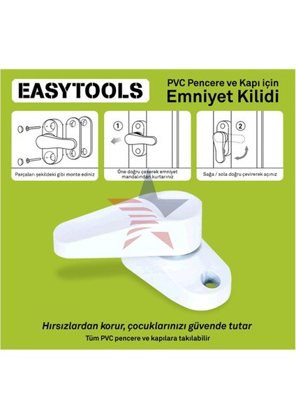 Easytools Pvc Pencere Kapı Kilidi 840289