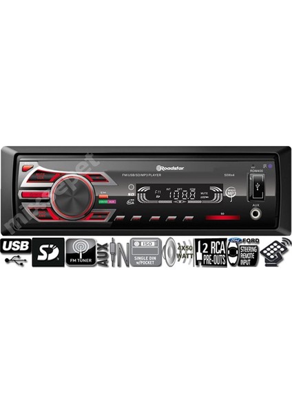 Rdm-400 Usb Sd Aux Oto Teyp Kumandalı