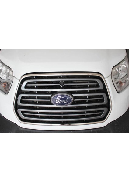 Ford Transit 7 Ön Panjur Çerçevesi 2 Parça Paslanmaz Çelik 2014-2018