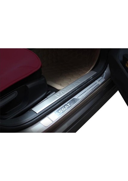Volkswagen Passat B7 İç Kapı Eşiği 4 Parça Paslanmaz Çelik 2012-2014 Modeller
