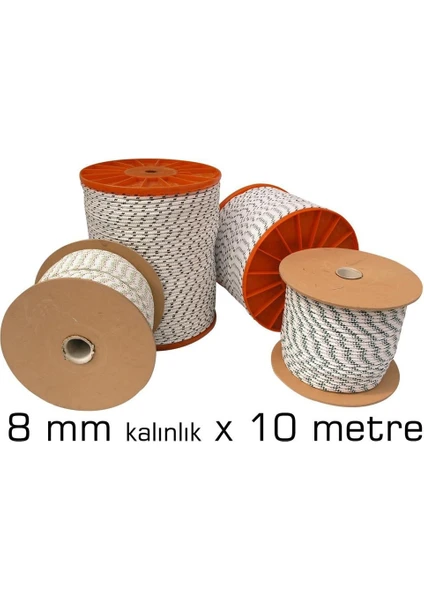 10 Mt İp Halat 8 Mm Kalınlık 1 Ton 091001