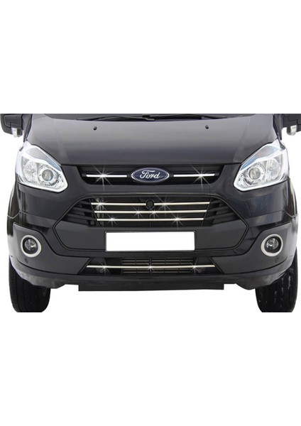 Ford Custom Ön Panjur 2 Parça Paslanmaz Çelik 2013-2018