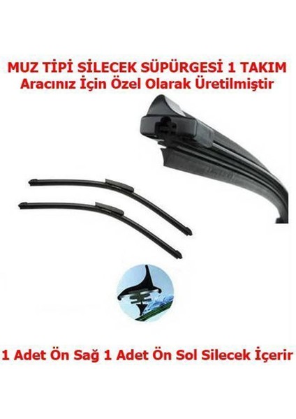 Oto Silecek Citroen C6 Muz Nettedarikcisi Oto Silecek Süpürgesi Takımı Sağ Sol 11.2005 Sonrası