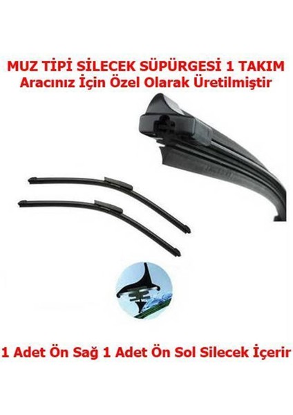 Oto Silecek Renault Laguna 3 Muz Nettedarikcisi Oto Silecek Süpürgesi Takımı Sağ Sol 09.2007 - 09.2008 Arası