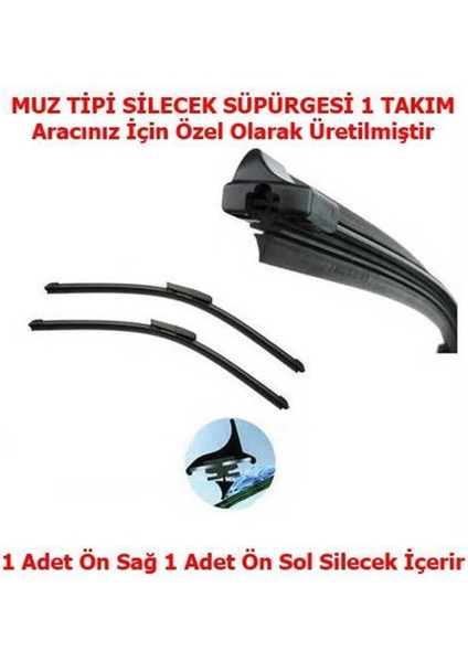 Oto Silecek Skoda Fabia 2 Muz Nettedarikcisi Oto Silecek Süpürgesi Takımı Sağ Sol ( 05.2007 Sonrası )