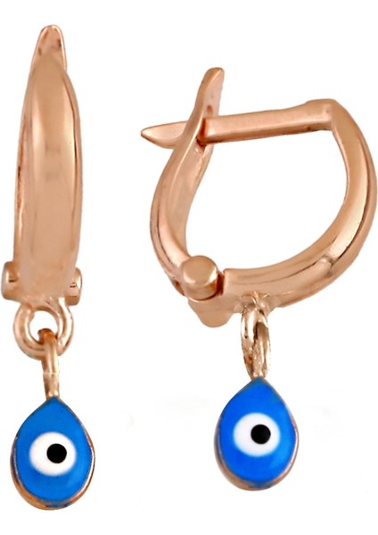 Nazar Boncuklu Gümüş Küpe