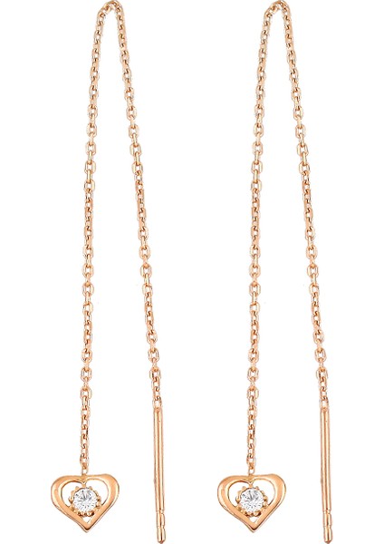 Kalpli Gümüş Zincir Küpe fiyatları