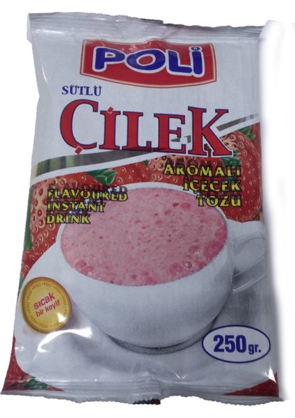 Toz İçeçek Sütlü Çilek 250Gr