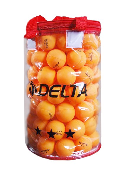 Turuncu 100lü 3 Yıldız Pinpon Topu ( Çantalı )