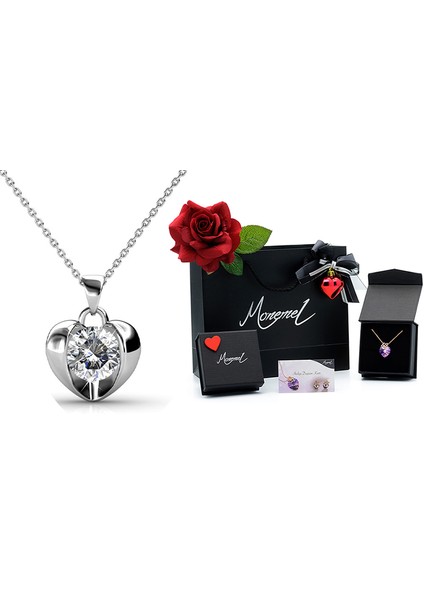 Swarovski® Kalp Kolye (Altın Kaplama) N0452