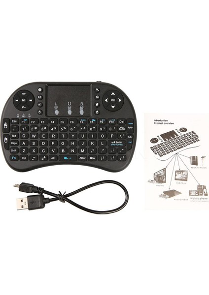 Bluecat Kablosuz Ergonomik USB Mini Klavye Akıllı Tahta SMART TV Dokunmatik Mouse