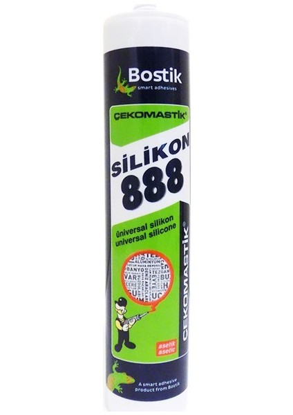 Çekomastik 888 Silikon Şeffaf 280 Ml Kartuş