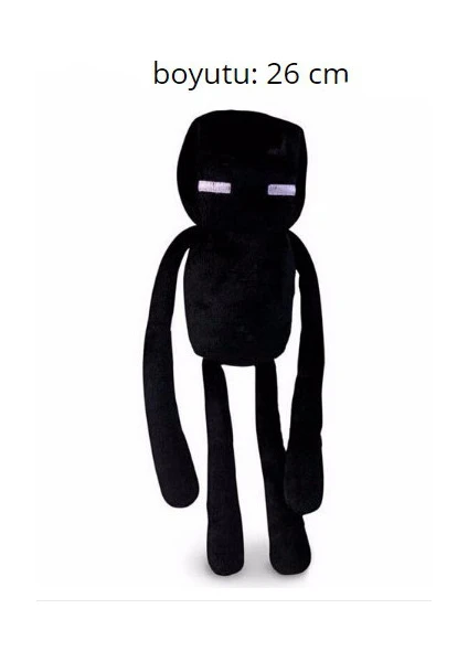 Minecraft 26 cm Peluş Black Enderman Figür