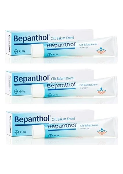 Bayer Bepanthol Cilt Bakım Kremi 30 gr x 3 Kutu