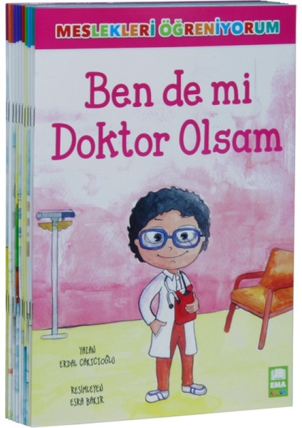 Meslekleri Öğreniyorum Resimli Hikaye Dizisi (10 Kitap Set) - Erdal Çakıcıoğlu