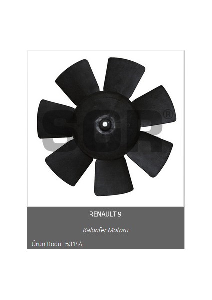 Kalorifer Motoru R9 R11